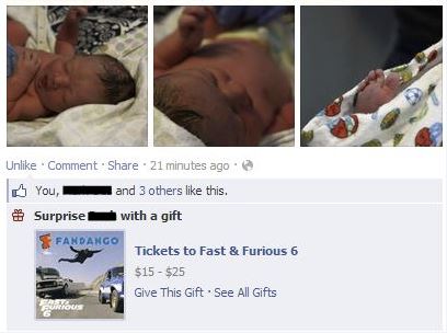 facebook gifts
