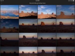 Lightroom Mobile grid view