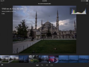 Lightroom Mobile detail view
