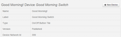 SmartThings good morning switch