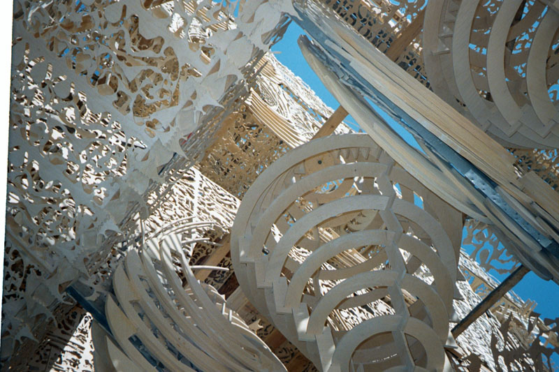 Looking up through the Temple of Joy