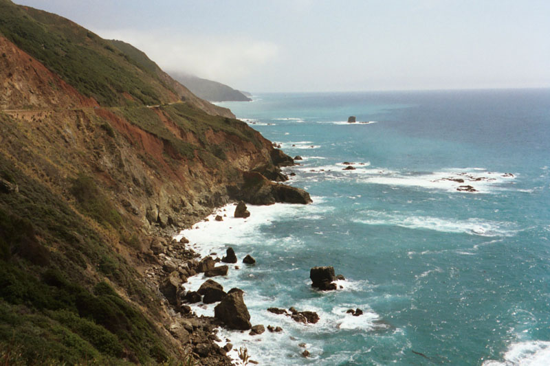 Tiny bits of fog on the Big Sur coast