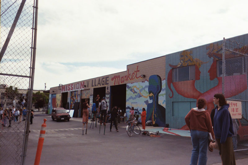 Parade practice in the Mission