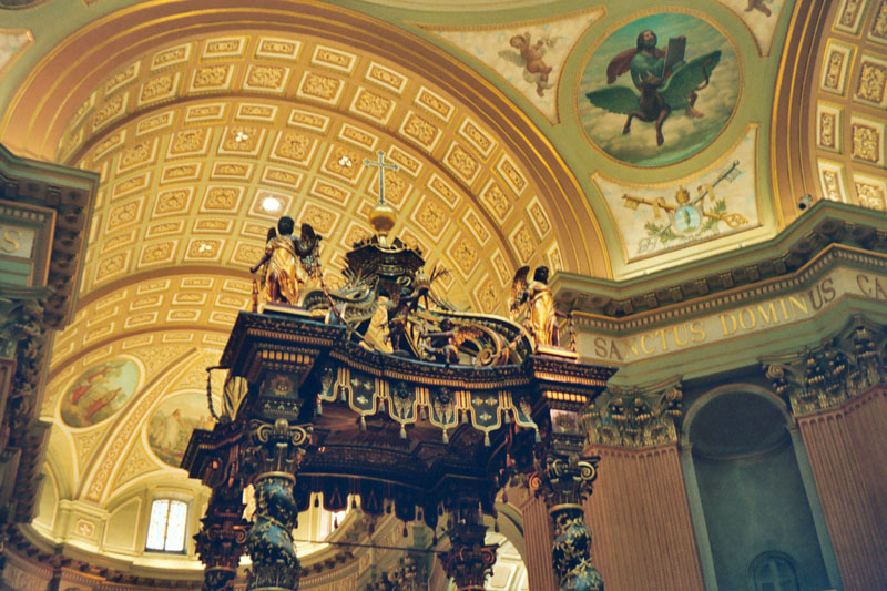 Altar inside a cathedral