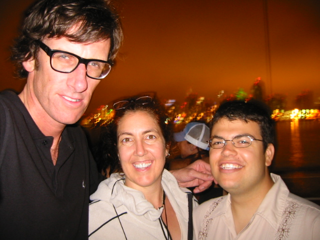 Bart, Anna, and Chris at the boat party