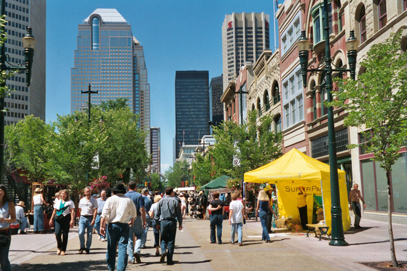 Stephen Ave downtown Calgary