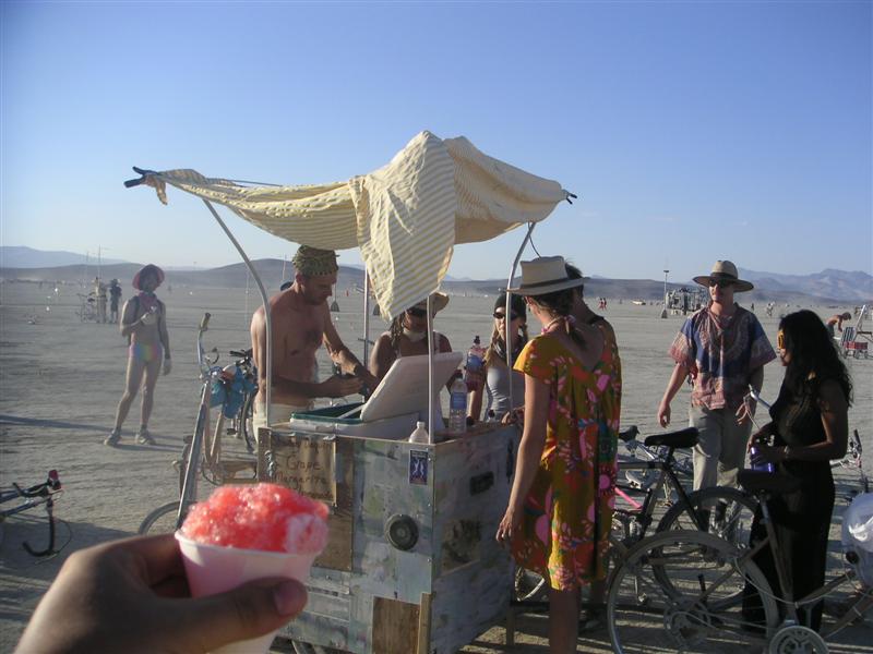 Snow cones! Thanks to whoever you are.