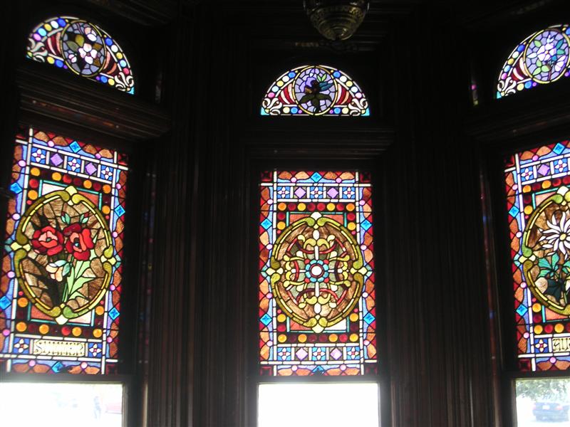 Villa Montezuma's stained glass windows