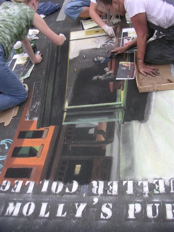 Chalk painting - Molly's pub