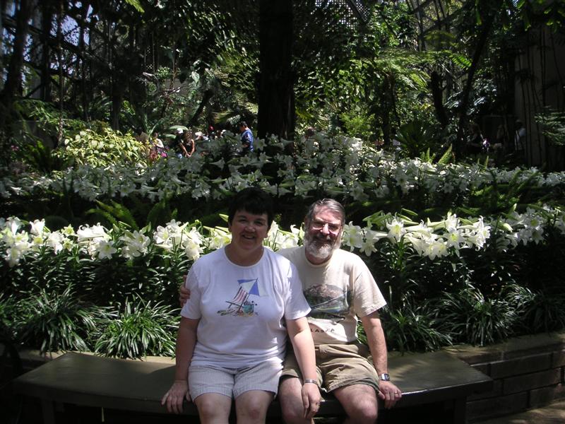 Mom and Dad in the Botanical Building