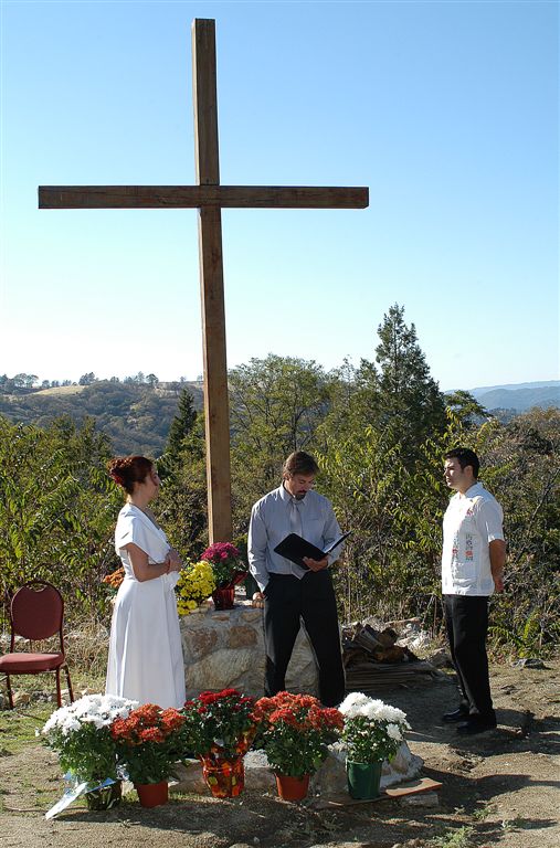 Mark giving the ceremony