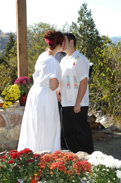 Wedding kiss