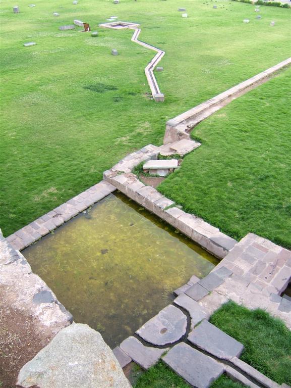 Temple of the sun, Inka water works