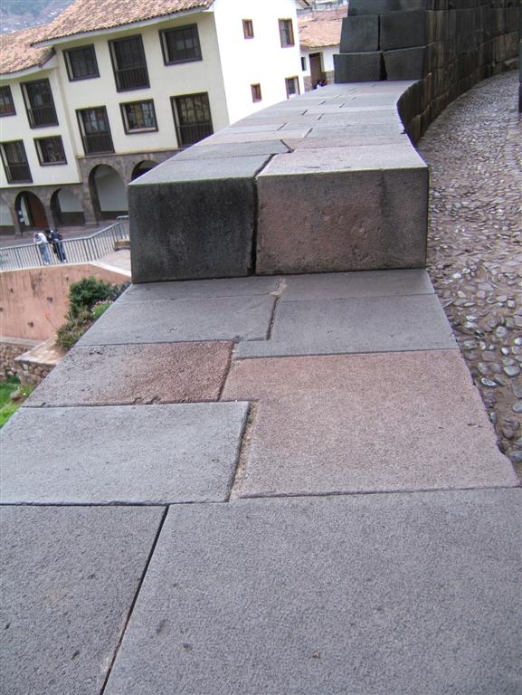 Detail of the locking stones of Inka walls