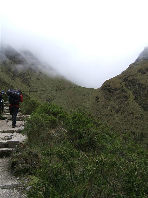 We can finally see the top of Dead Woman's Pass