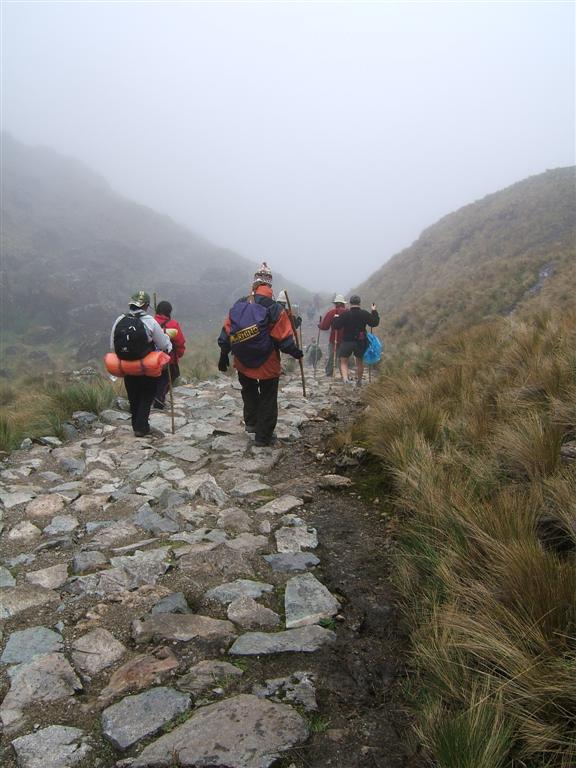 Hiking down the other side of dead woman's pass