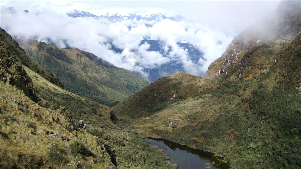 Small lake in the valley