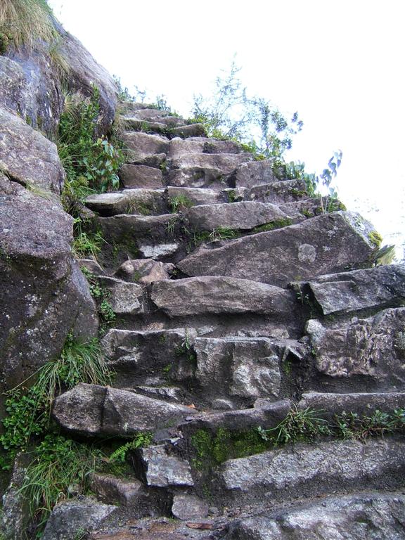 Steps up to Sayaqmarka are not for the faint of heart