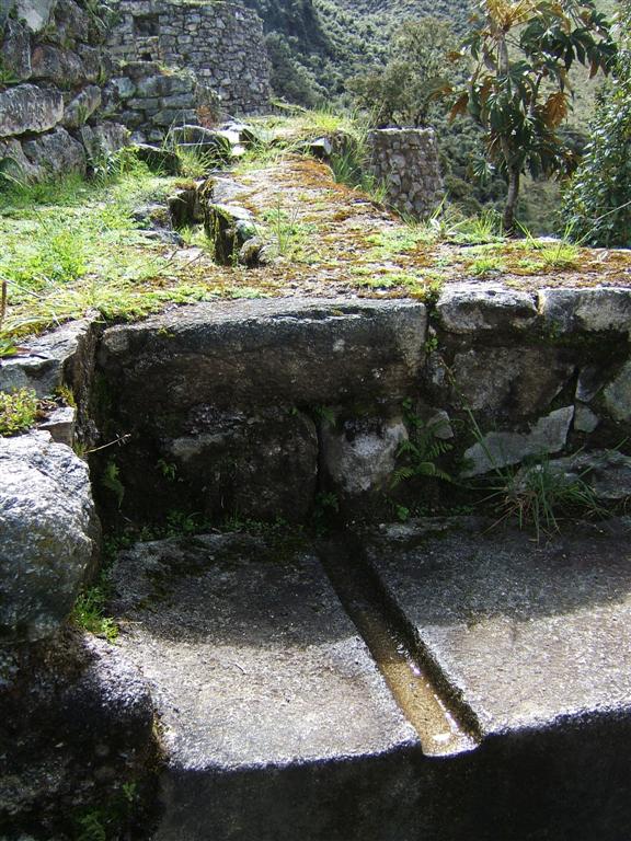 Impressive water works at Sayaqmarka