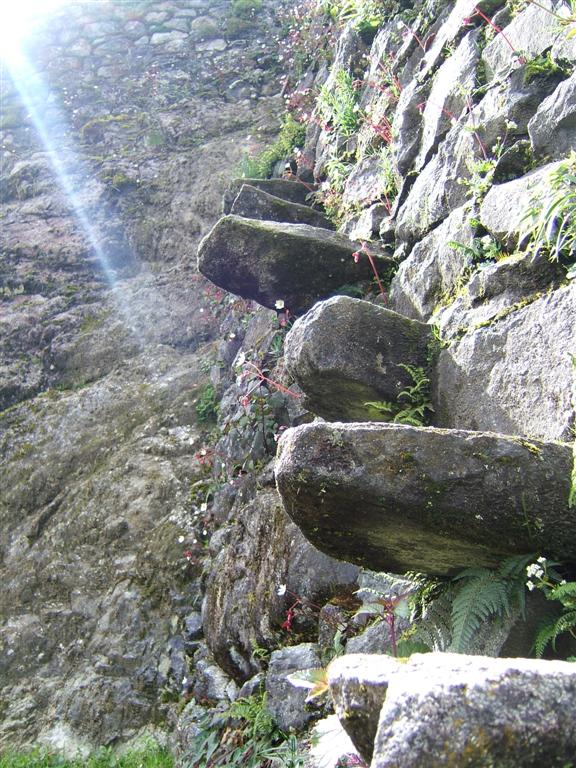 Flying steps at Sayaqmarka between terraces