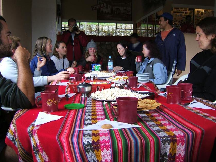 Our last dinner.  The porters baked a cake!