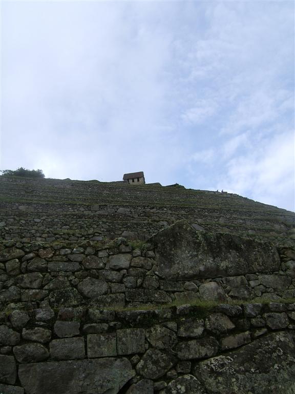 Keeper hut at the top of the terraces