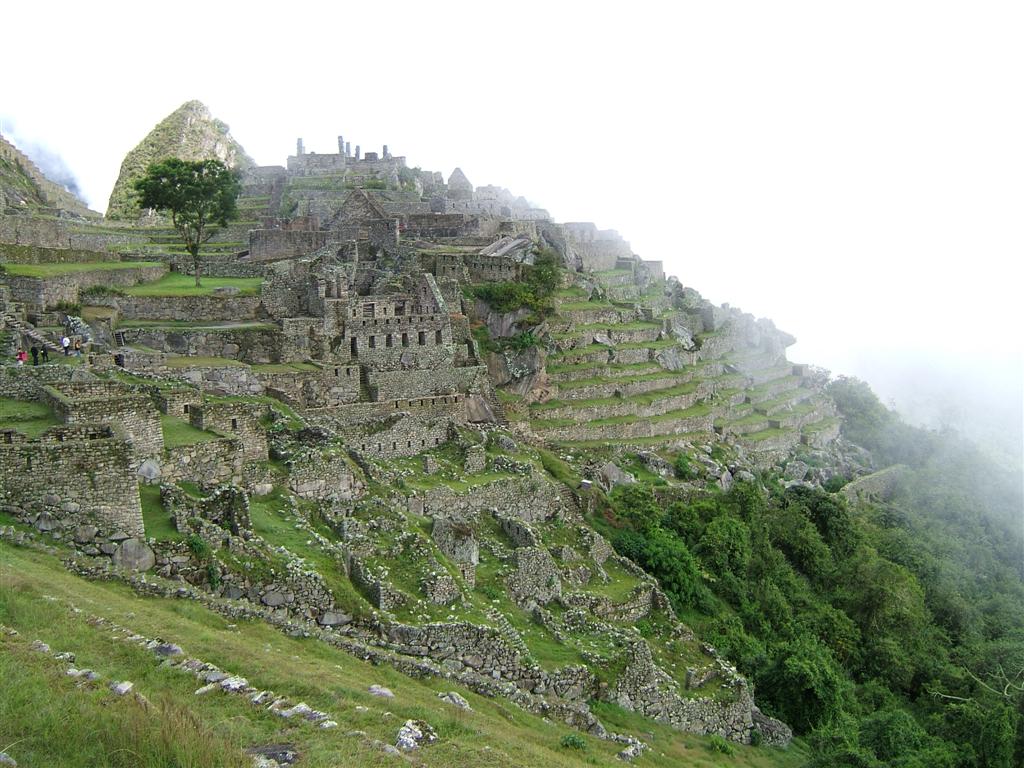 Our first clear view of Machu Picchu