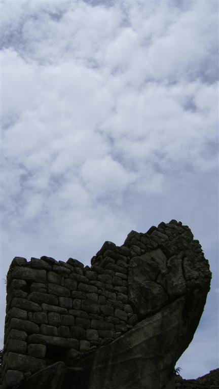 Building perched on top of a natural rock