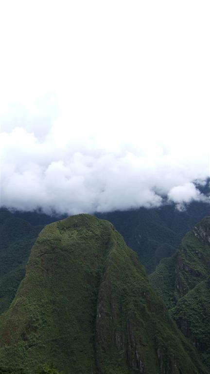 Green peaks around Machu Picchu