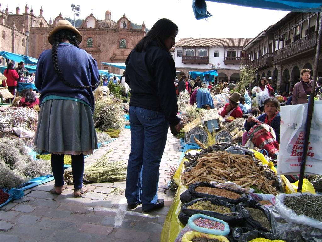 Every December 24th, Cuzco has a market in the Plaza