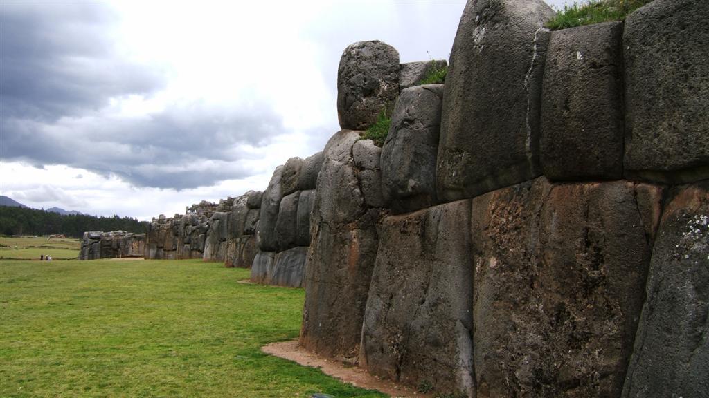 The massive stone walls of Sacsayhuaman