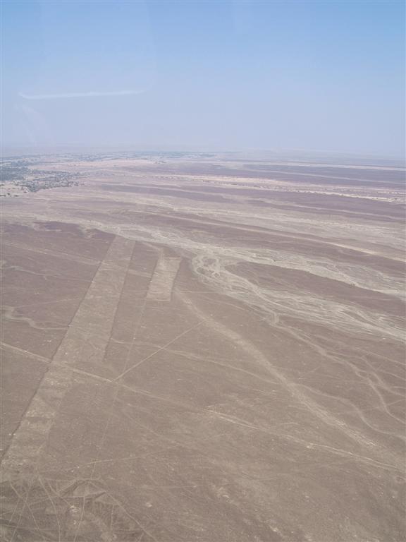 Looking out over the Nazca lines.