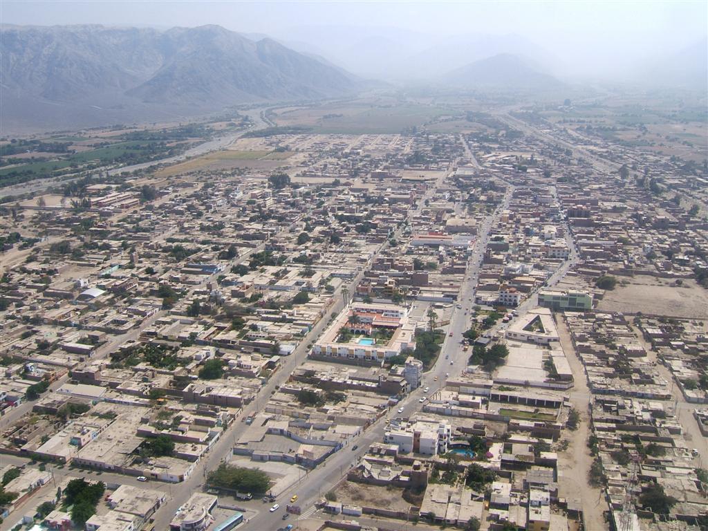 Flying over the city of Nazca