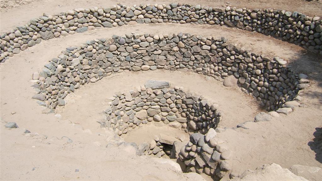 Spiral path to the underground aqueduct