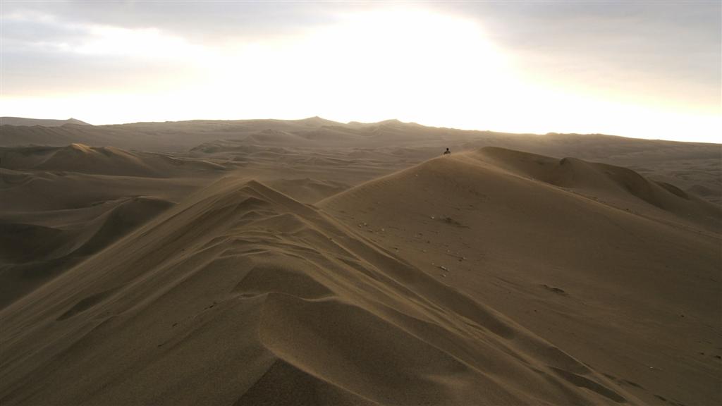 Wind reshaping the dunes