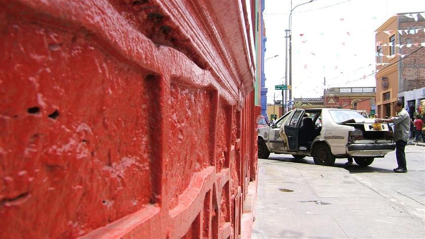 Red wall car repair