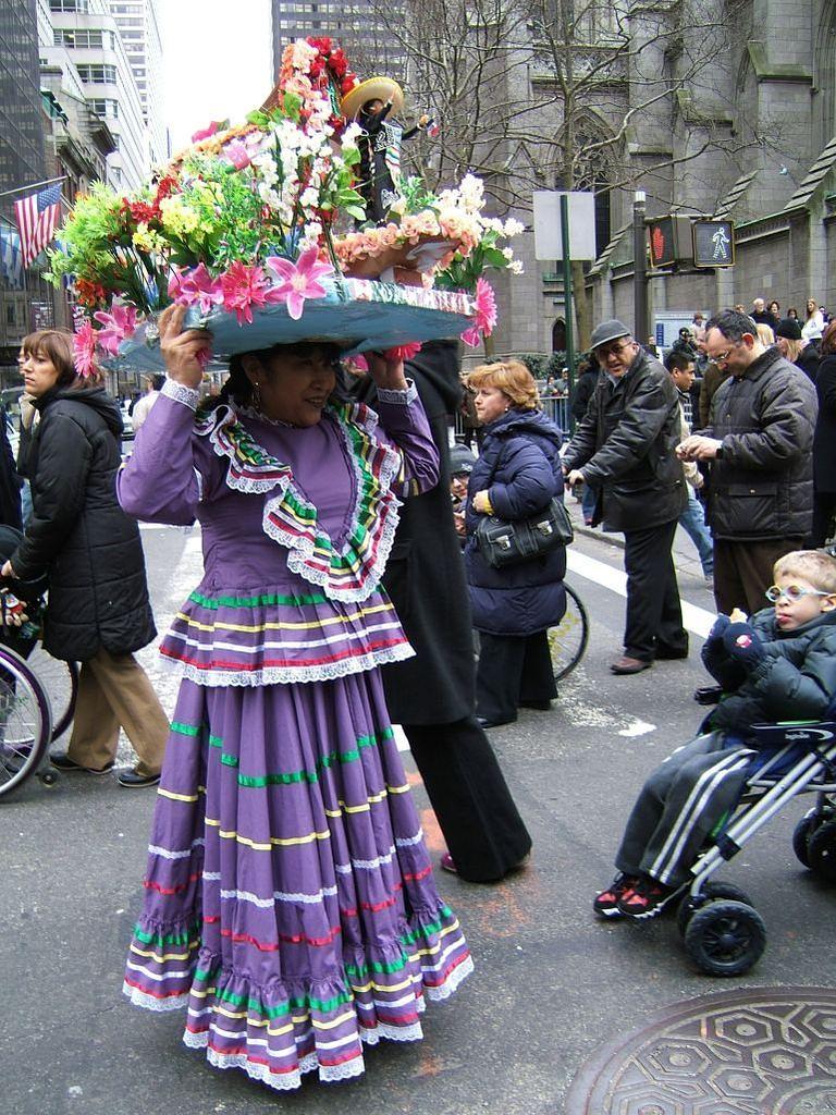 Mexican easter hat & dress