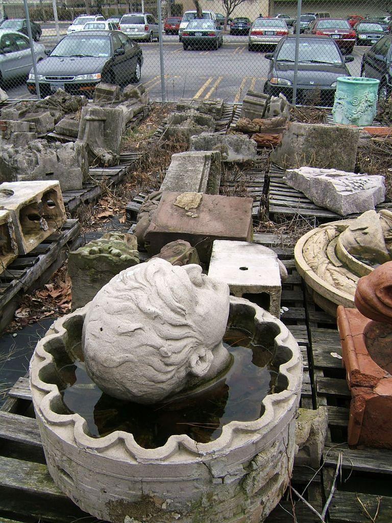 Brooklyn stonework graveyard