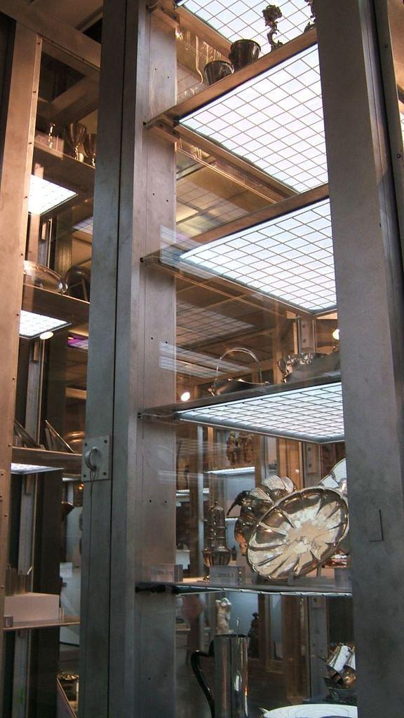 Visible storage area of the Brooklyn Museum.