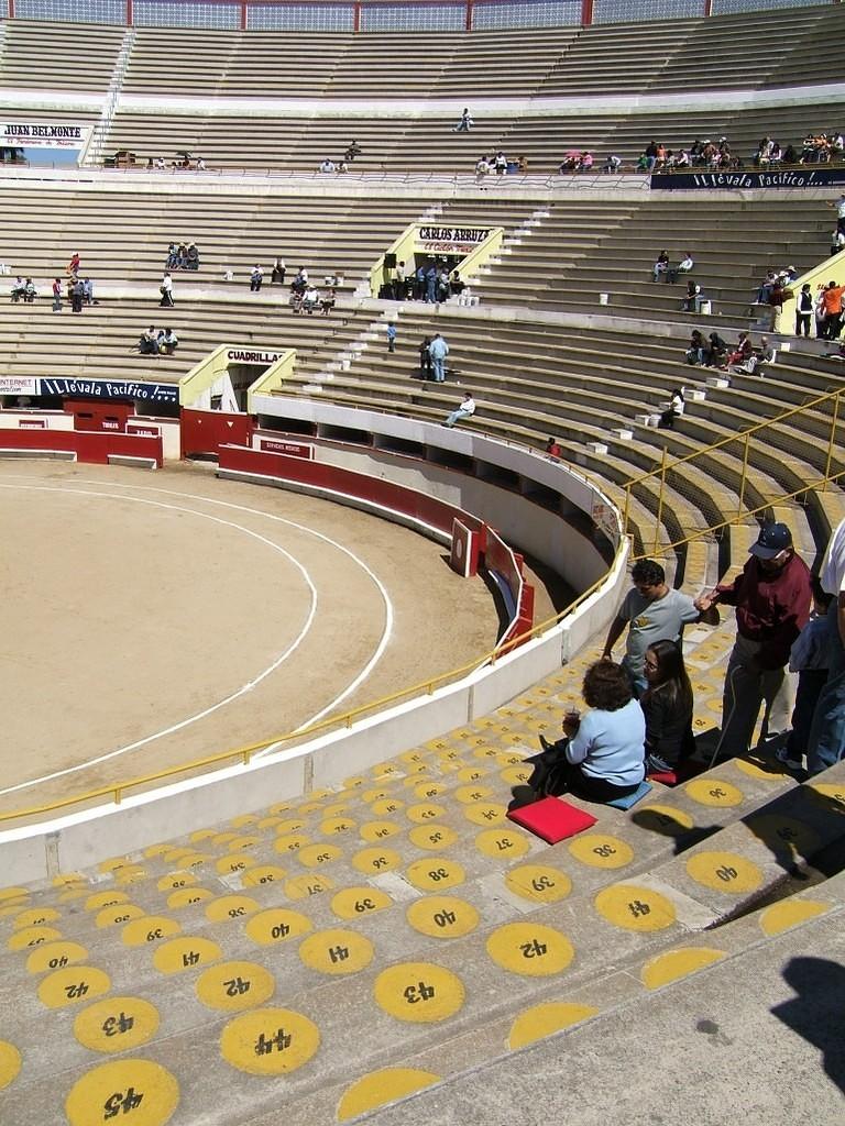 Empty seats at the bullring