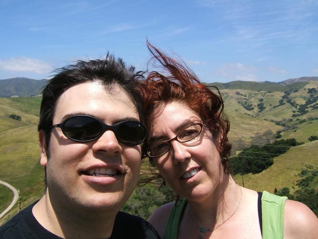 Chris and Anna at the top of Poly Canyon