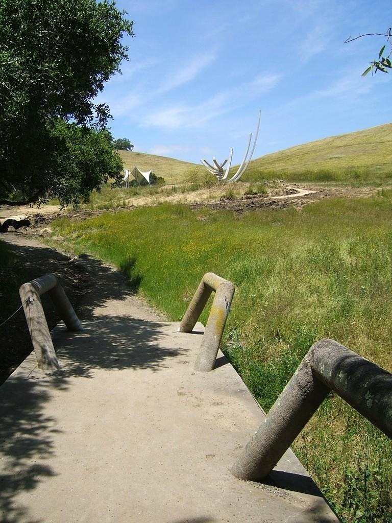 Poly Canyon concrete entry bridge