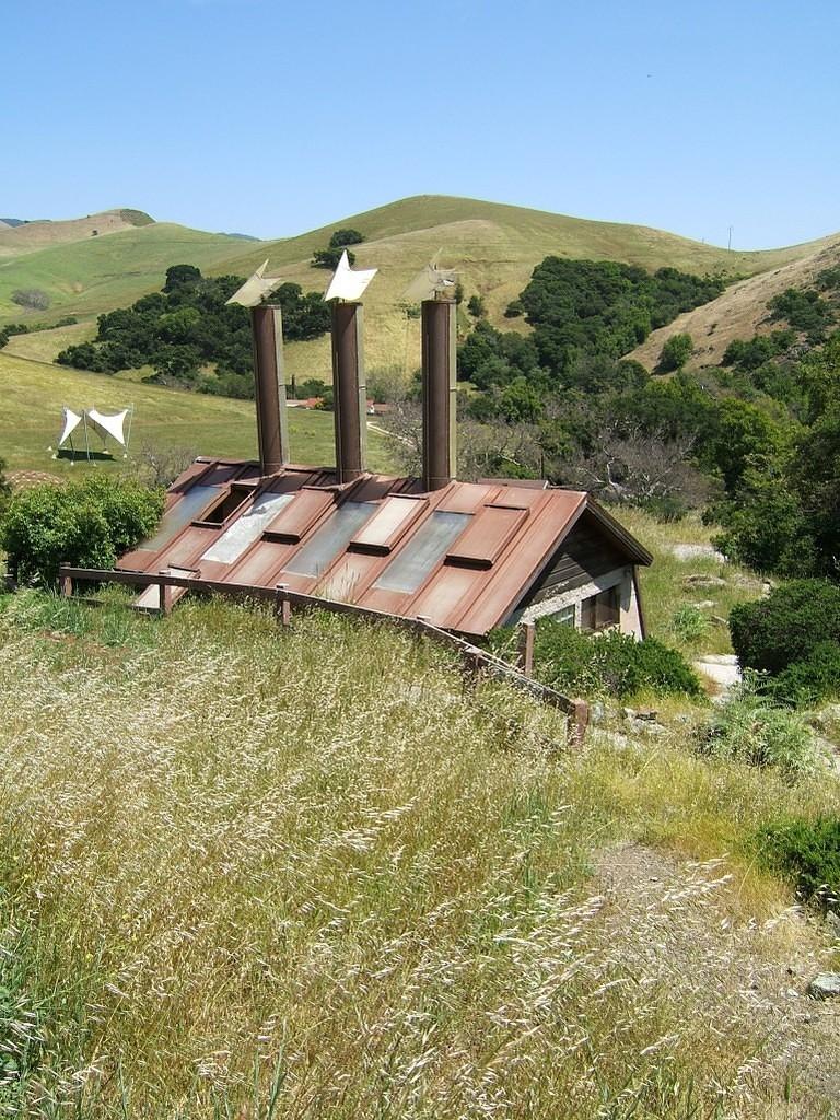 Green house and valley