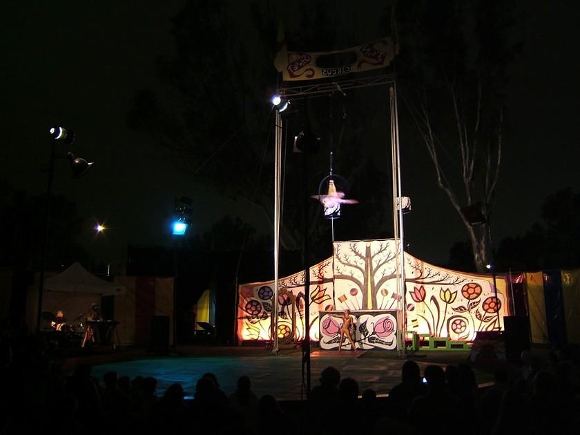 Spinning on the trapeze