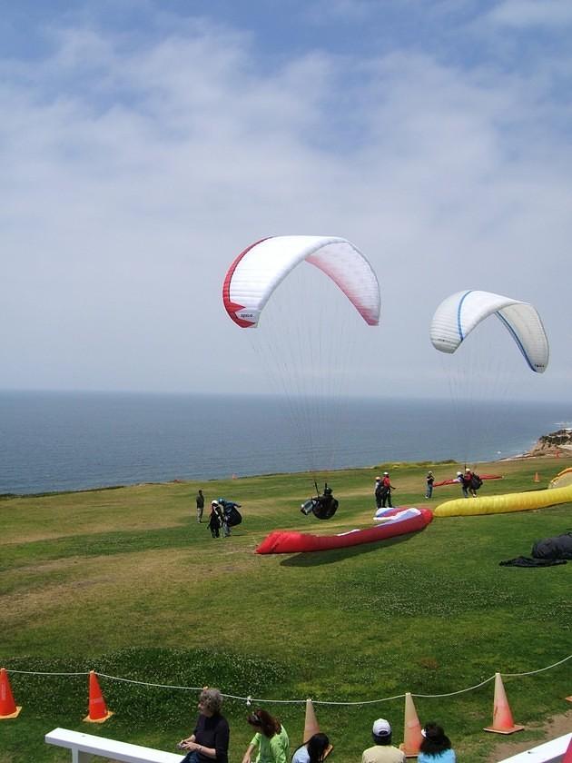 Parasailers at Torrey Pines