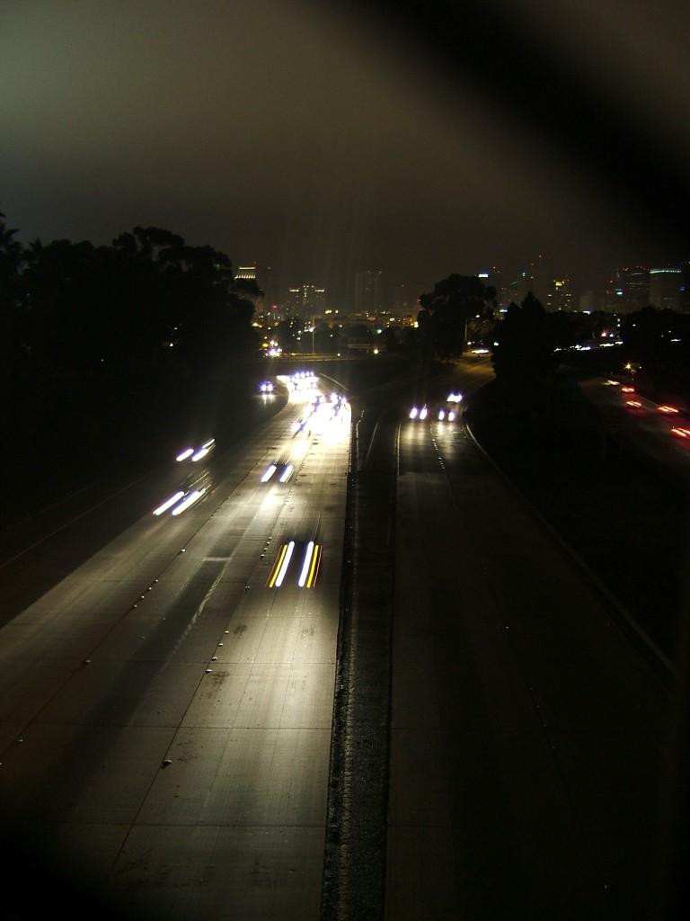 Night traffic, 22nd st over the 94