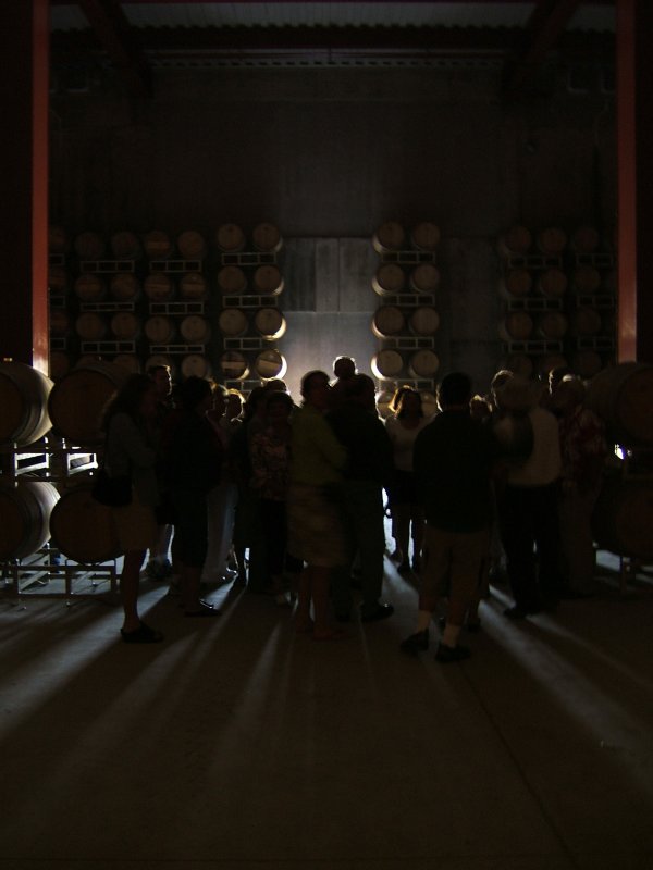 Inside the Monte Xanic wine store room