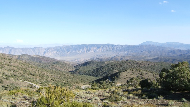 View of the valley and mountians