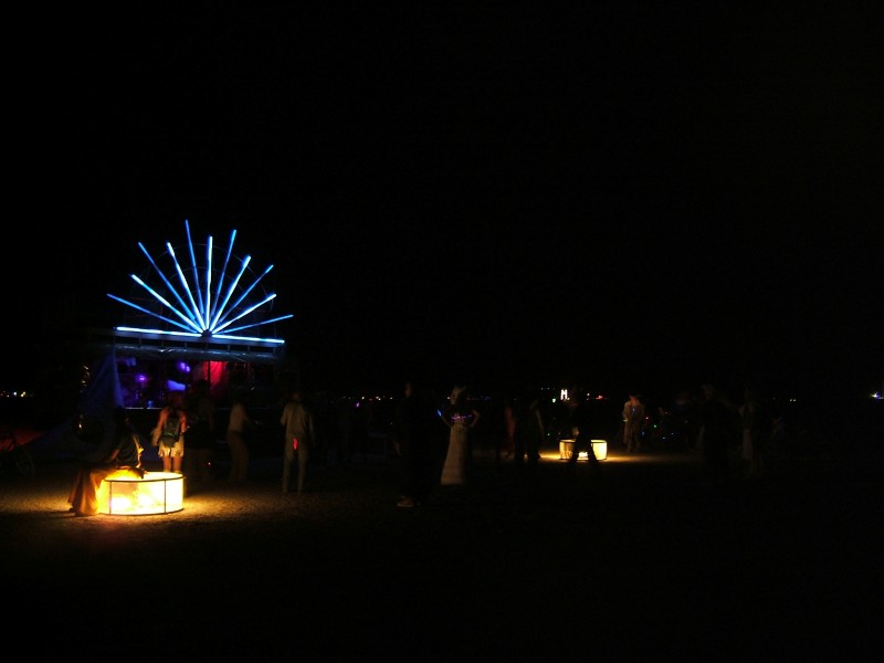 Mobile dance camp out on the playa