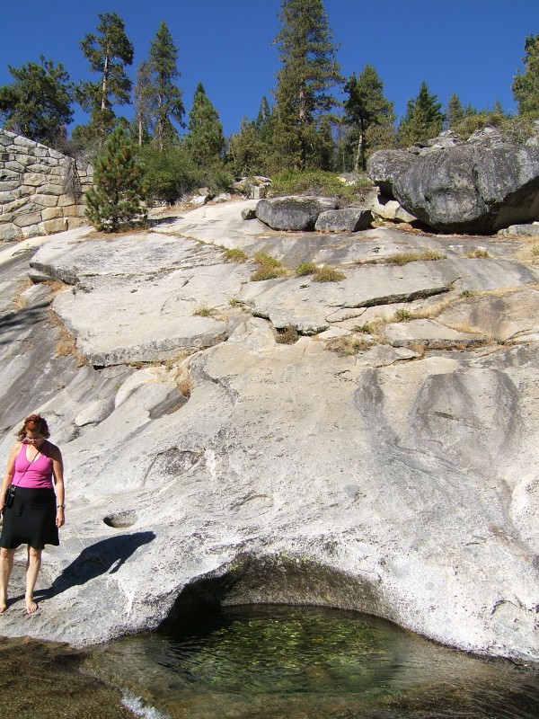 Polished stream walls